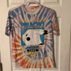 Men’s tye-dye Pokémon shirt